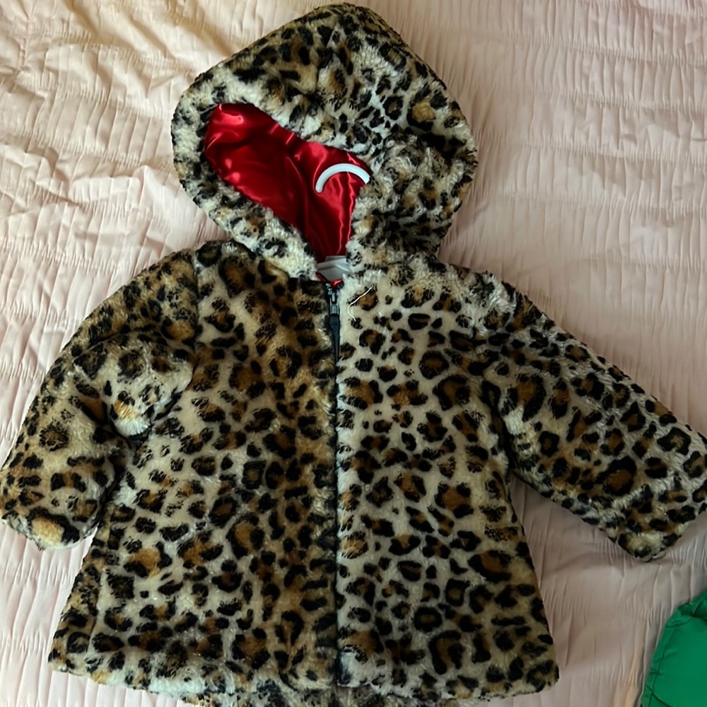 Baby girls 18-24 months cheetah jacket